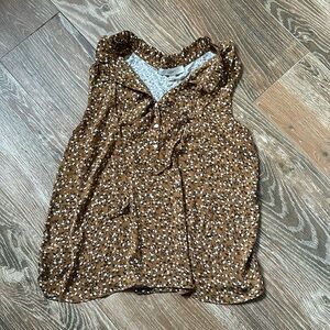 LOFT women’s mixed media blouse